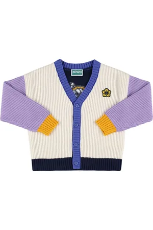 Kenzo Cardigan In Maglia Di Misto Cotone