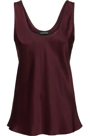 ANINE BING Tank Top Lea In Seta