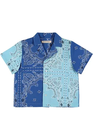 The New Society Camicia In Popeline Di Cotone Stampato