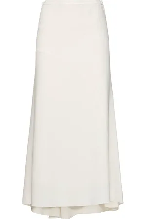 Victoria Beckham Gonna Midi A Costine Sottili