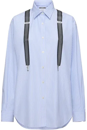 Moschino Camicia In Popeline Di Cotone Stampato