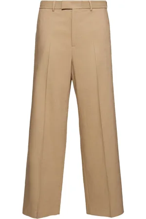 Msgm Pantaloni In Misto Viscosa