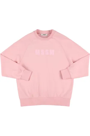 Msgm Felpa Girocollo In Cotone Gommato