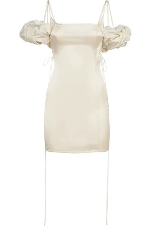 Jacquemus Vestito Midi La Mini Robe Chouchou In Raso