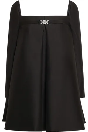 VERSACE Vestito In Twill Di Lana E Seta