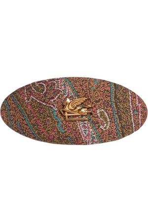Etro Fermacapelli In Seta Paisley