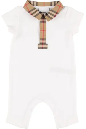 Burberry Tutina In Cotone Con Inserti Check