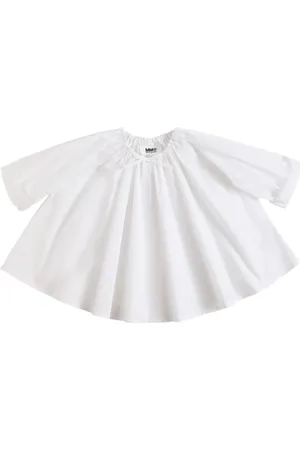 Maison Margiela Camicia In Popeline Di Cotone Con Fiocco