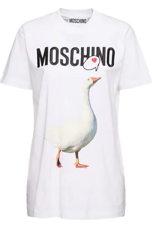 Moschino T-shirt In Jersey Di Cotone Con Logo