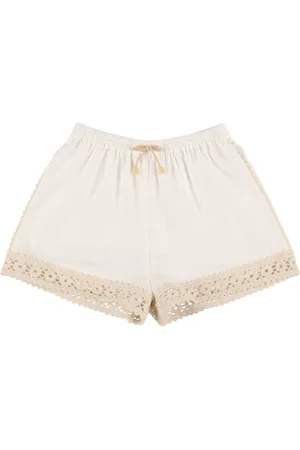 ZIMMERMANN Shorts In Pizzo E Cotone
