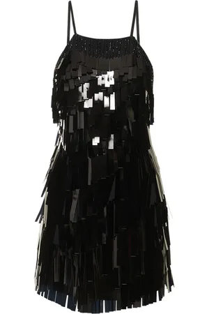 The Attico Vestito Con Cristalli E Paillettes