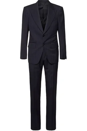 Tom Ford Completo Atticus In Misto Lana Con Revers A Lancia