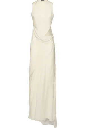 ANN DEMEULEMEESTER Vestito Lungo Asimmetrico Leah In Raso