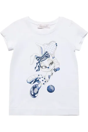 MONNALISA T-shirt In Jersey Di Cotone Stampato