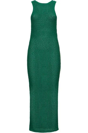 St Agni Vestito Lungo In Cotone Crochet