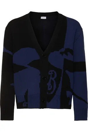 Burberry Cardigan Split Ekd In Lana