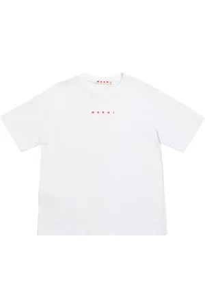 Marni T-shirt In Jersey Di Cotone Stampato