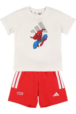 adidas T-shirt E Shorts In Jersey Di Cotone