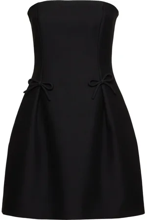 VALENTINO Vestito In Crepe Senza Spallini