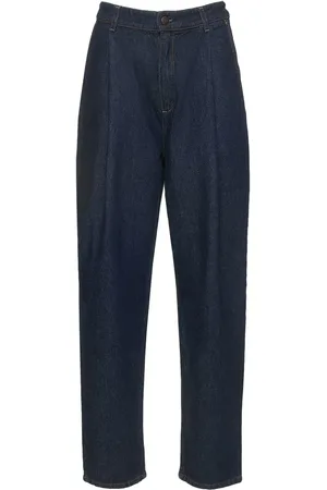 MAGDA BUTRYM Jeans Vita Alta Baggy Fit In Di Cotone