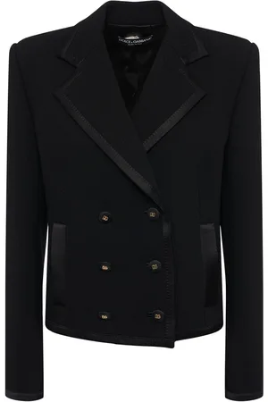 Dolce & Gabbana Giacca Doppiopetto In Crepe Di Lana