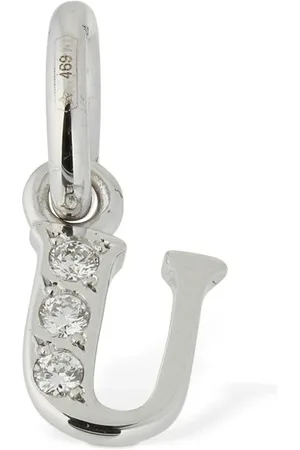 Dodo Charm U In Oro Bianco 18kt Con Diamanti