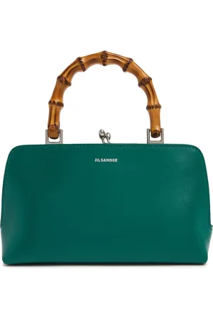 Jil Sander Borsa Mini Goji Bamboo In Pelle Palmellata