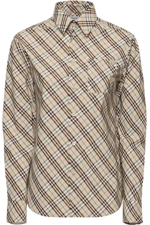 Burberry Camicia In Popeline Di Cotone Check