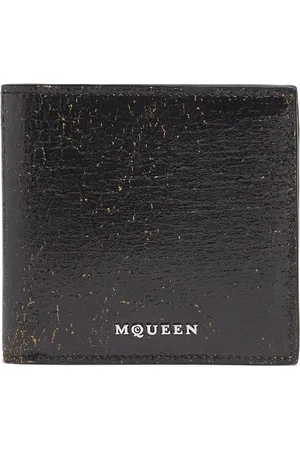 Alexander McQueen Portafoglio In Pelle Distressed