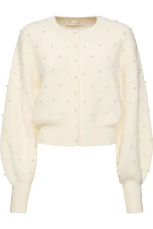 ZIMMERMANN Cardigan Crush In Misto Alpaca Con Perline