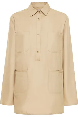 Totême Camicia In Twill Di Cotone / Tasche