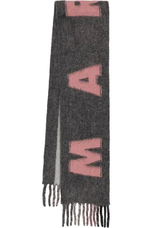 Marni Sciarpa In Misto Lana Con Logo