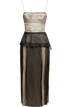 Maison Margiela Vestito Midi In Seta