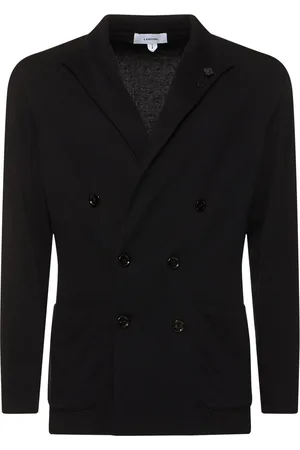 LARDINI Blazer Doppiopetto In Maglia Di Cotone