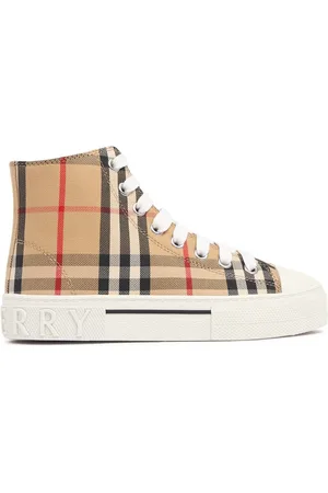 Burberry Sneakers In Cotone Check