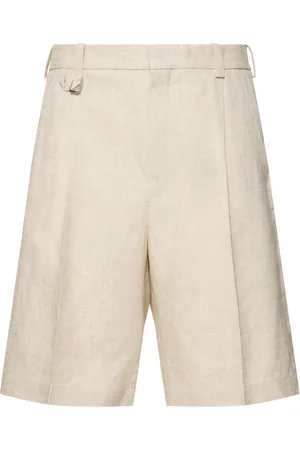 Jacquemus Shorts Le Short Melo In Misto Lino