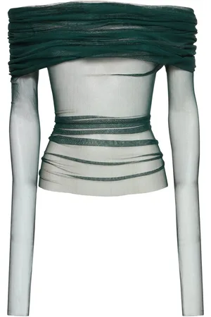 CHRISTOPHER ESBER Top In Tulle Di Seta Velato