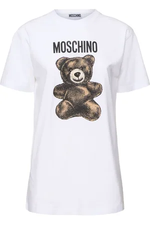 Moschino T-shirt In Jersey Di Cotone Con Logo