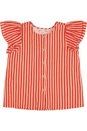 BONPOINT Camicia In Crepe Di Cotone Stampato