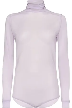 Maison Margiela Body Collo Alto In Jersey Di Viscosa