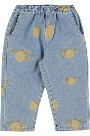 Konges Sløjd Jeans In Cotone Con Stampa Lemon