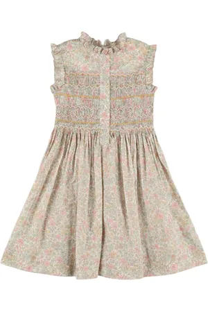 BONPOINT Vestito Senza Maniche In Cotone Stampato