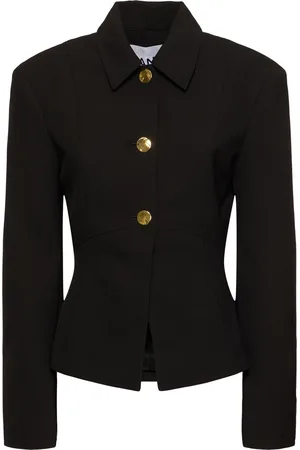 Ganni Blazer In Twill Leggero