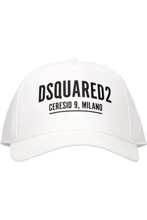 Dsquared2 Cappello Baseball In Cotone Con Logo Gommato