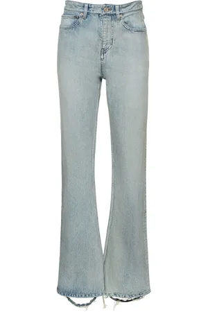 Balenciaga Jeans Bootcut In Denim Di Cotone