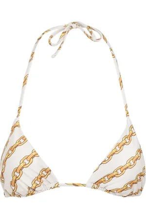 VERSACE Top Bikini A Triangolo Con Stampa