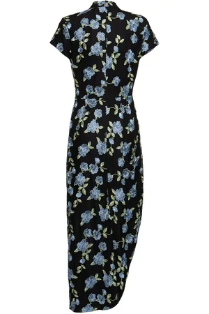 ROTATE Vestito Midi Amaja In Mesh