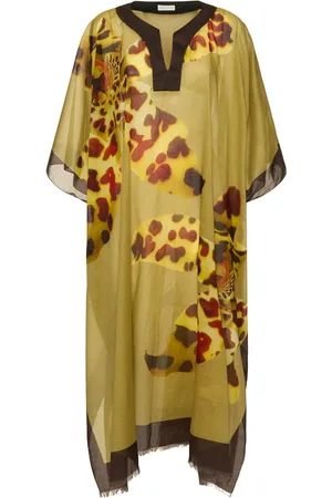 DRIES VAN NOTEN Caftano Cartland Stampato