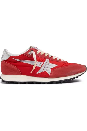 Golden Goose Sneakers Running Marathon In Nylon E Camoscio