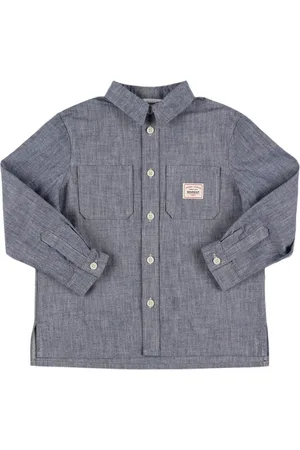 BONPOINT Camicia In Cotone Chambray